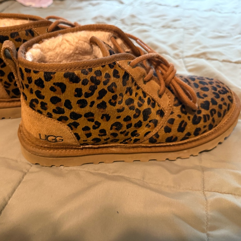 UGG Neumel Tan Shearling Lined Boots